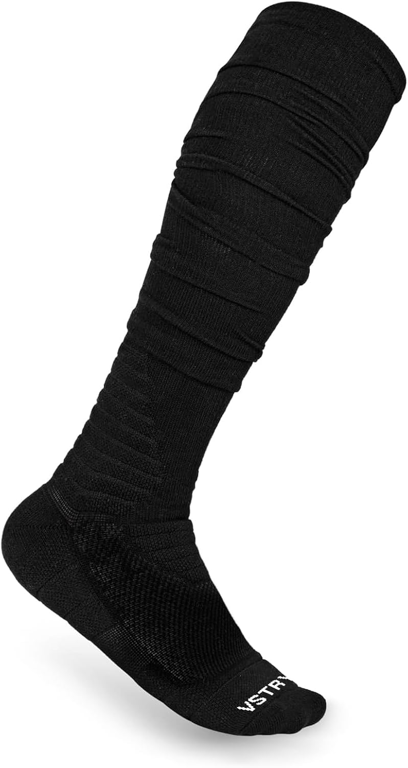 Scrunched Football Socks, Extra Long Cushioned Athletic Socks for Men and Women - Image 7