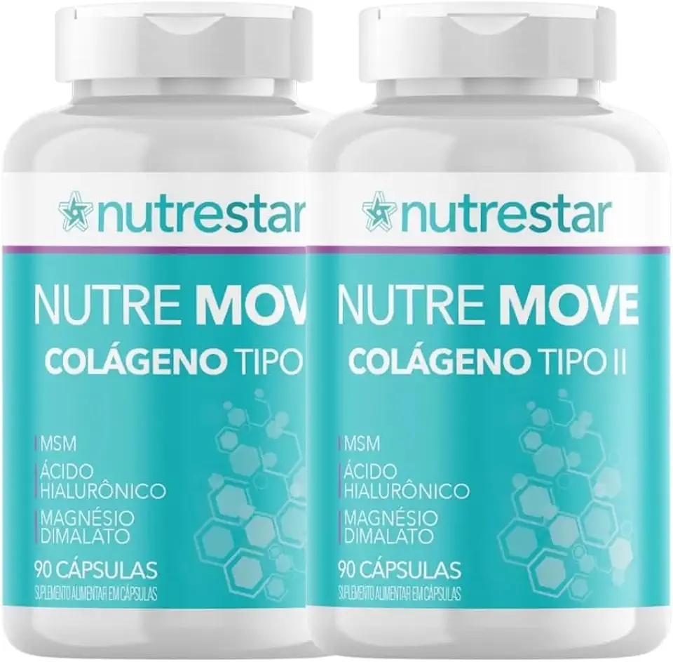 Kit 2x Colágeno Tipo 2 90 Cápsulas Nutre Move - Nutrestar