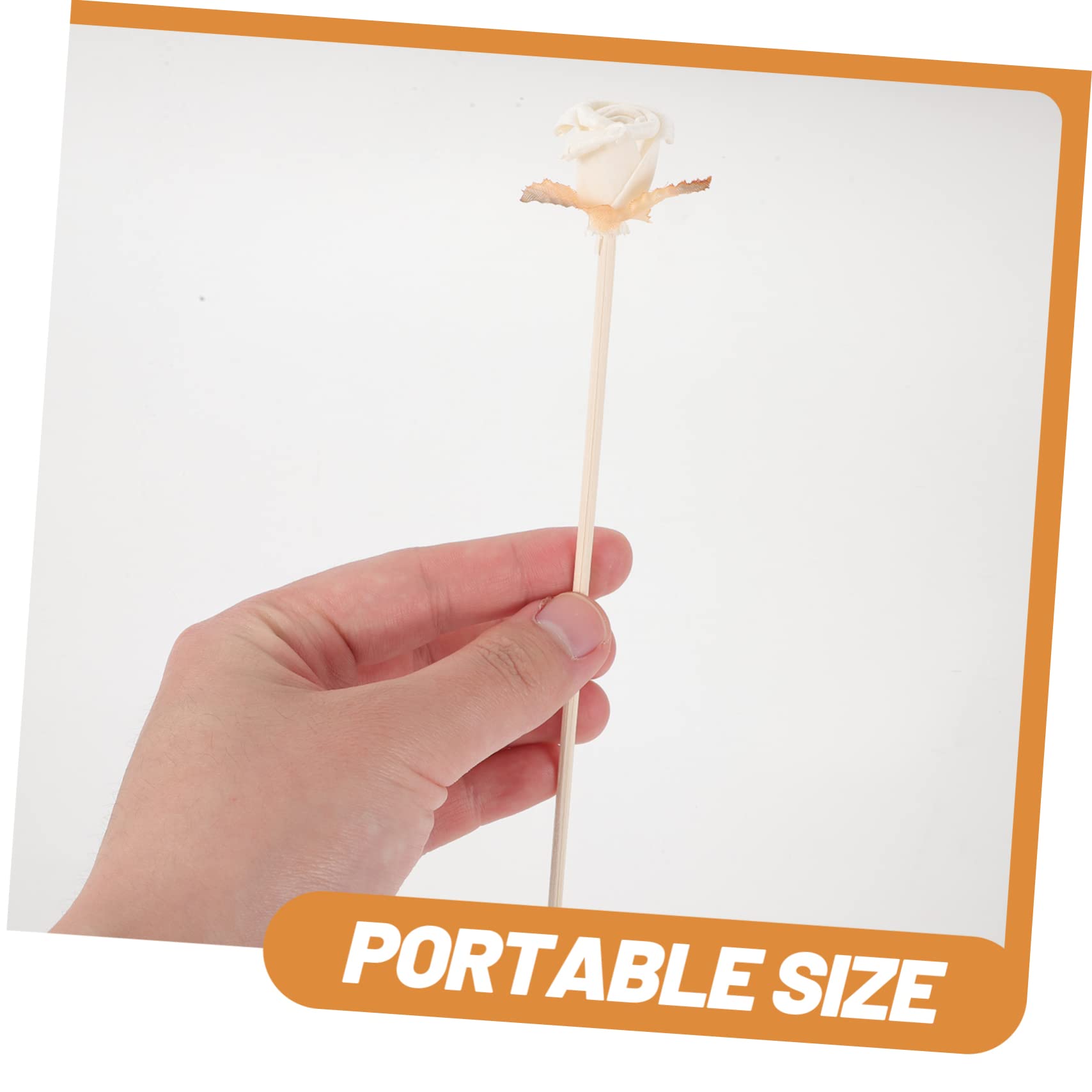 DOITOOL 6pcs Diffuser Sticks Preserved Rose Flowers for Fragrance Decorative Scented Diffuser Accessory