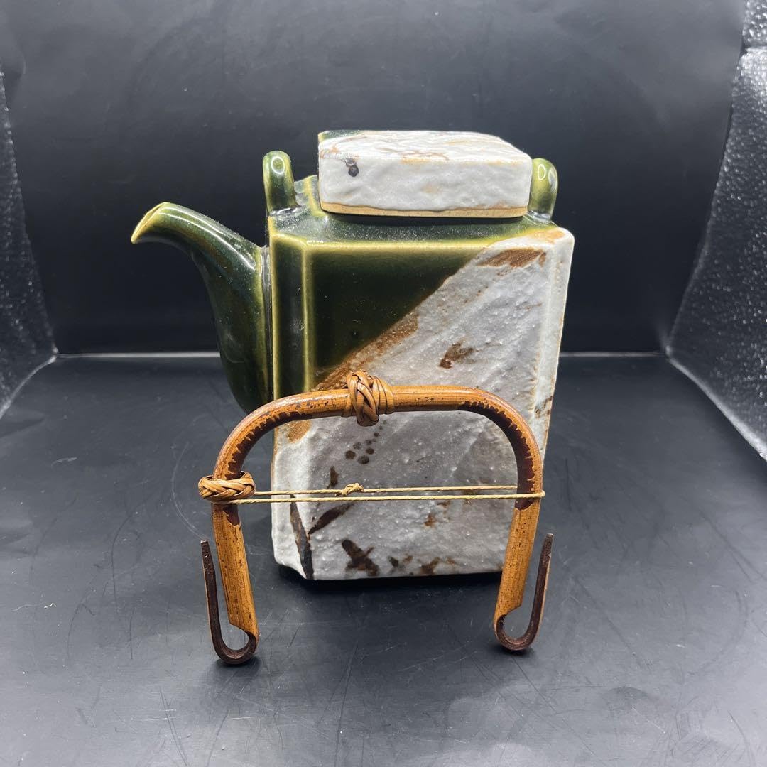 夢楽窯　赤津焼　美濃焼　土瓶　織部　美術品 夢楽窯 赤津焼 美濃焼 土瓶 織部 美術品 赤津焼 織部鉄絵