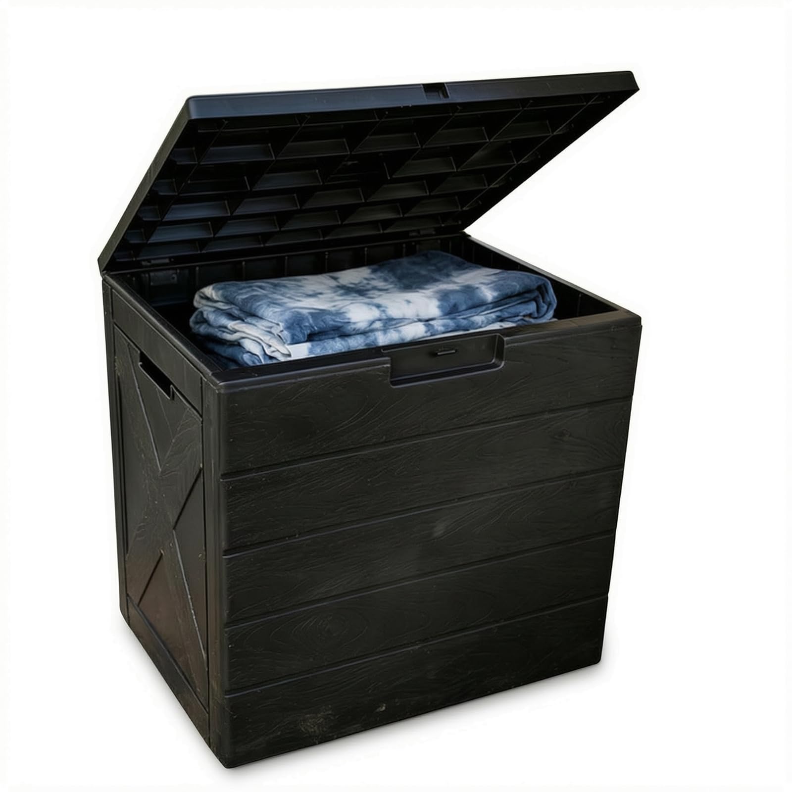 Caja de almacenamiento compacta para exteriores de 30 galones