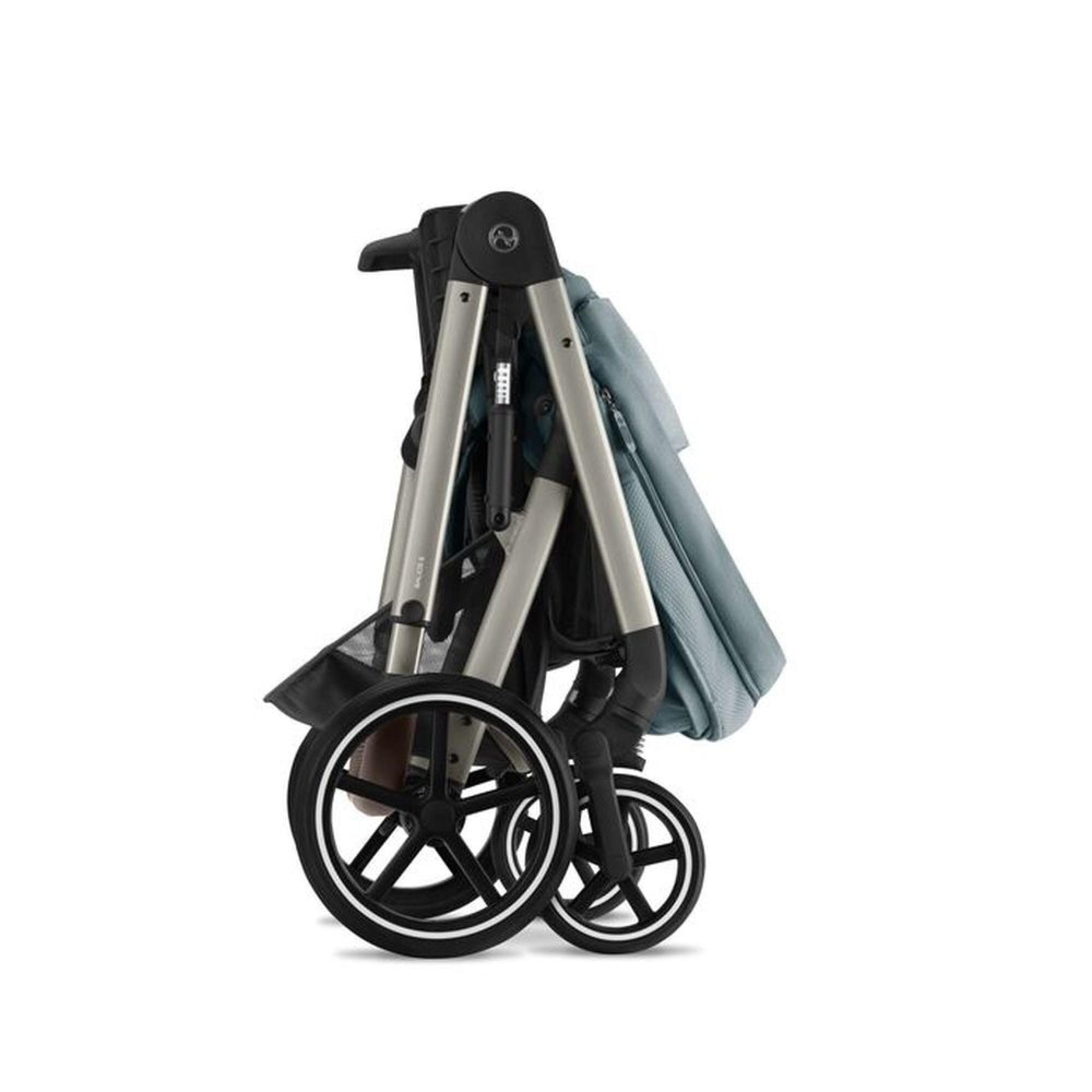 Cybex Balios S Lux - Taupe Frame - Sky Blue