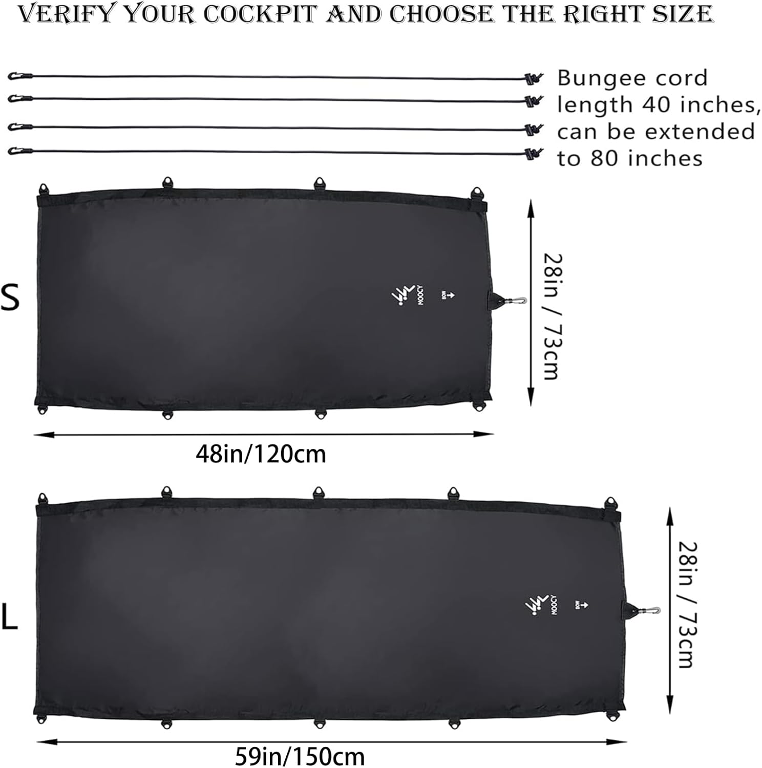 Universal Kayak Cockpit Drape,Waterproof Kayak Cockpit Cover for Indoor and Outdoor,Kayak Drape Keep Hatch Hole Seat Clean