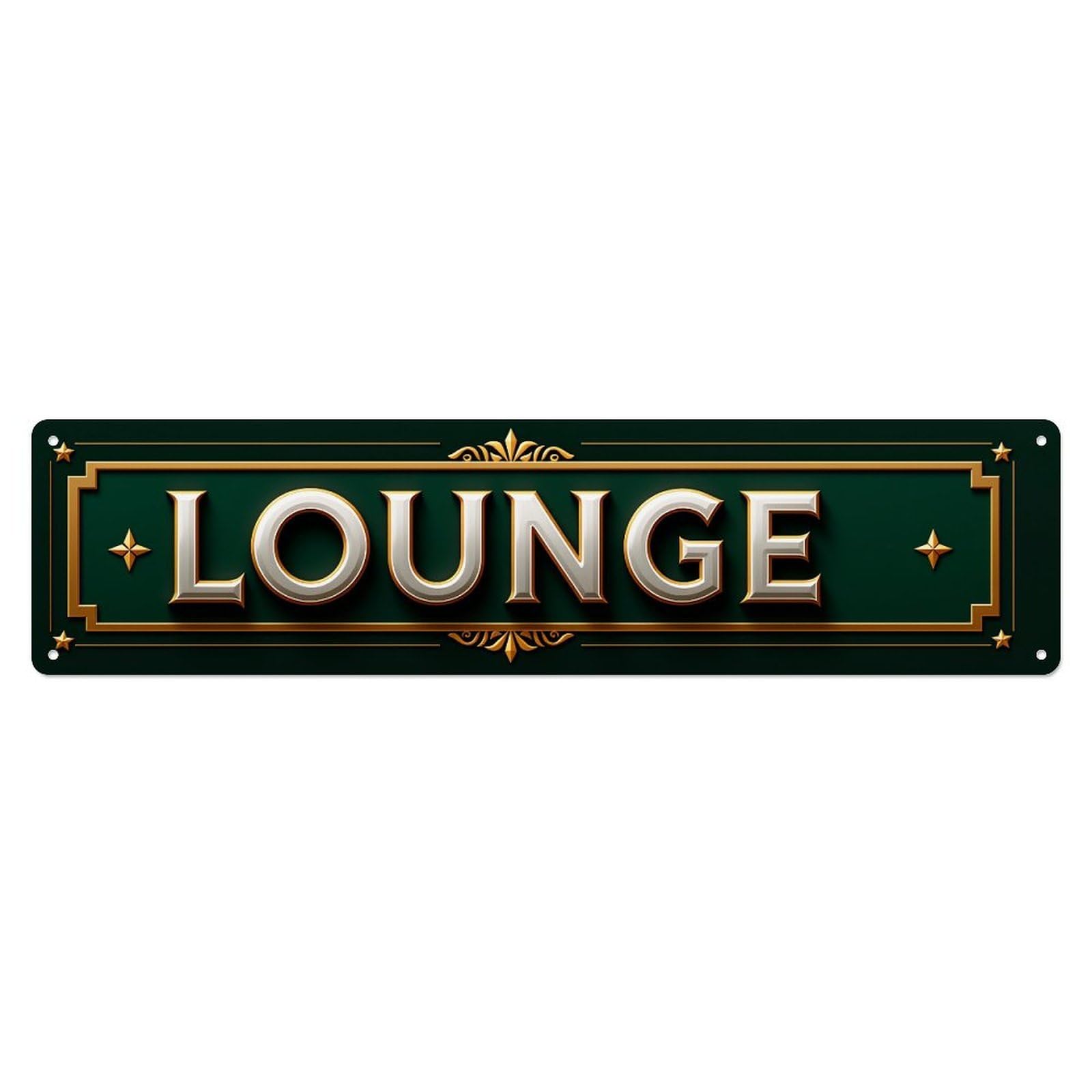 Gold Frame Ornate Text Design Tin Sign Vintage Metal Poster Retro Bar, Home, Man Cave, Kitchen, Laundry Room Wall Art Decor Gift 4x16 Inch
