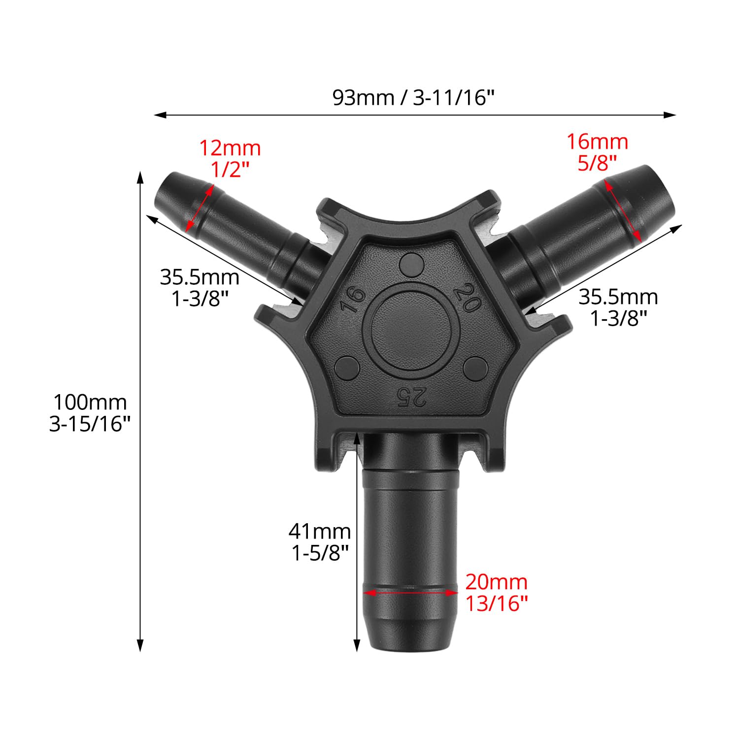 QWORK® Kalibrowarka do rur wielowarstwowych o średnicy 16/20/25 mm | Ergonomiczna konstrukcja i wytrzymałe materiały