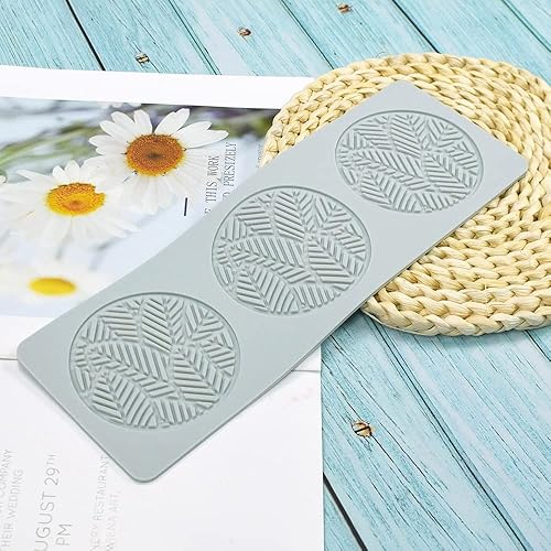 Miniatura 2 de TUKE Molde de silicona con hojas de árbol huecas, pteridófito, hoja, chocolate, caramelo, fondant, 3D, loto, pastel, arcilla, para decoración de