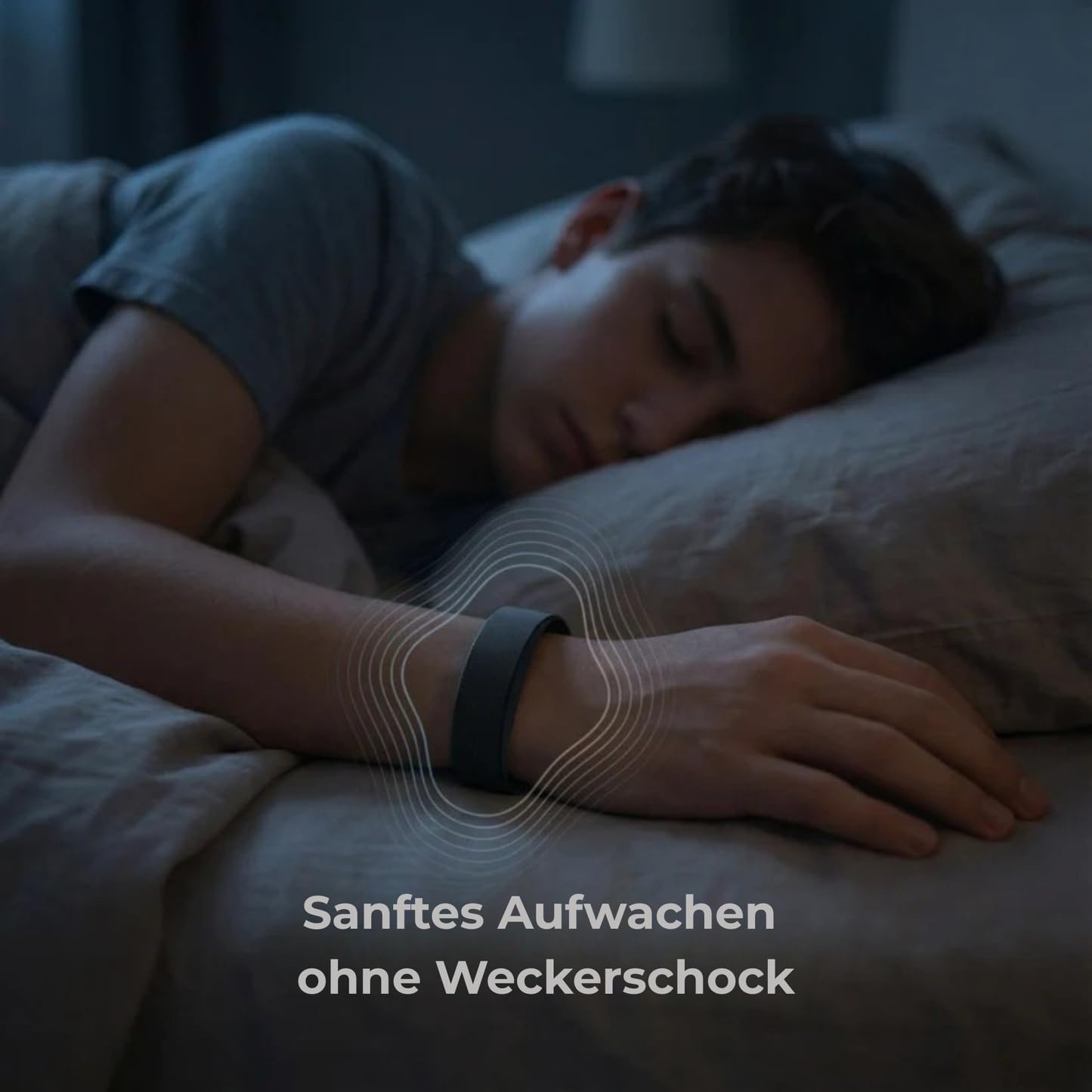 MEIION Belliv SleepWake Pro, Vibrations Wecker Armband für Tiefschläfer, Leises Aufwachen ohne Ton, Schlafphasen Erkennung, Smartes Wecker Armband mit Langer Akkulaufzeit