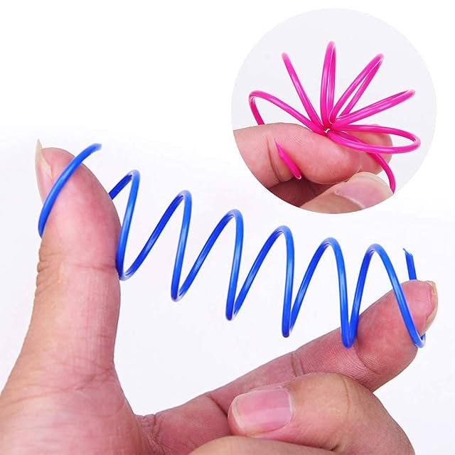 Foto 3 de 8 de Andiker - Muelle en Espiral para Gato, Juguete Creativo para Matar el Tiempo y Mantenerse en Forma, Juguete…