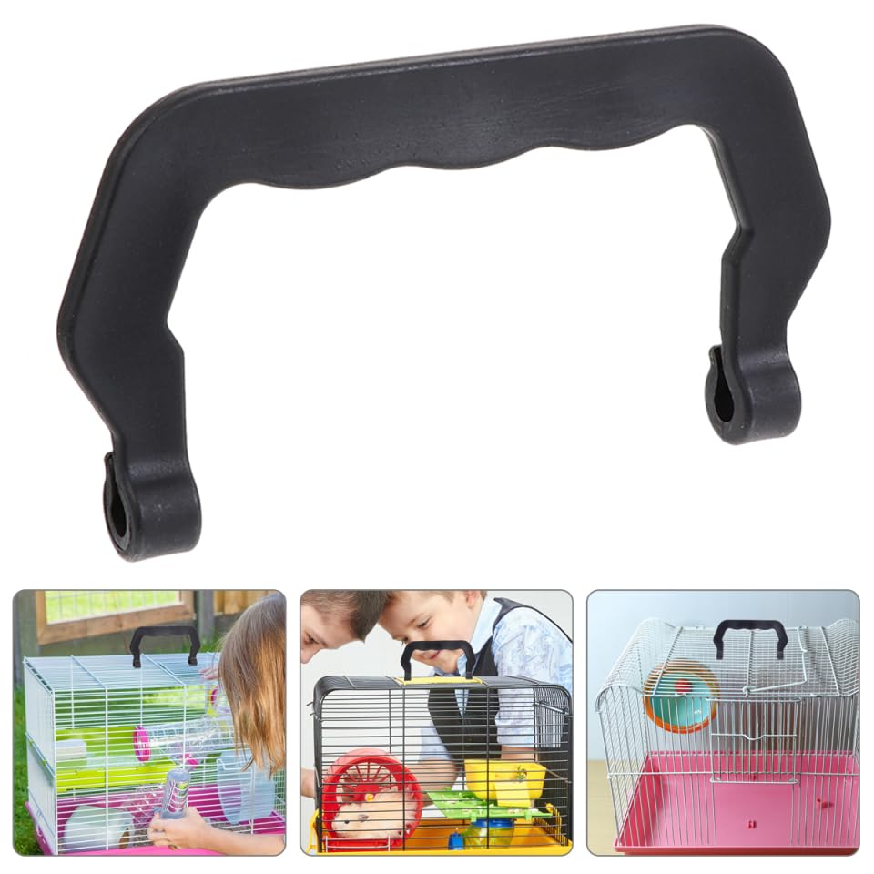 iplusmile Portable Pet Cage Handles Set Plastic Clip-on Replacement Handles for Small Dog Crates Easy Carrying with Secure Grip Outdoor Pet Cage Accessories 10 Pieces - Image 2