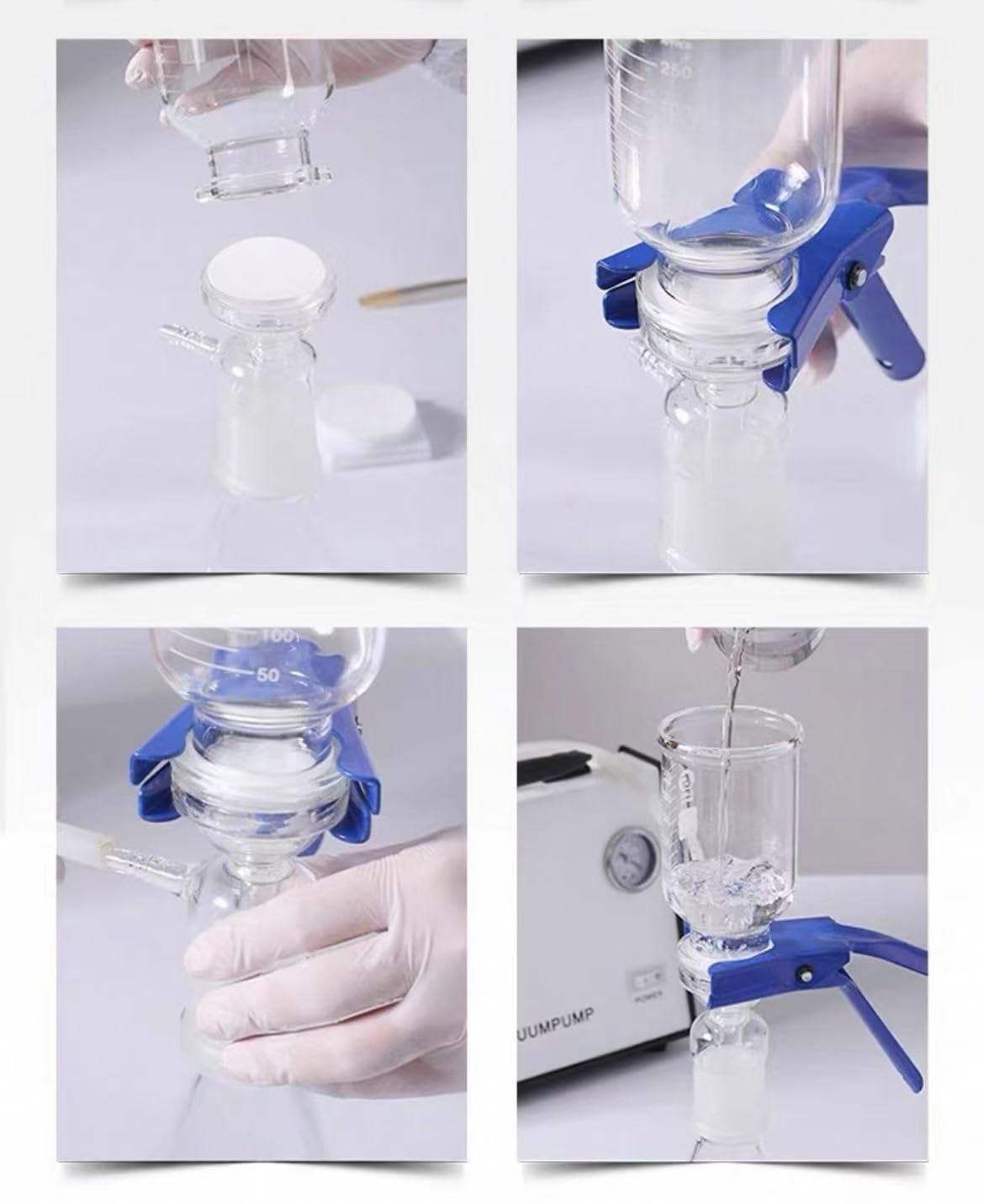 Laborfiltrationsmembran PTFE hydrophiler PTFE-Membranfilter 13 25 47 50 60 90 100 mm Öffnung 0,22 0,45 um 50 Umdrehungen(90mm 0.22um 50 Pcs)