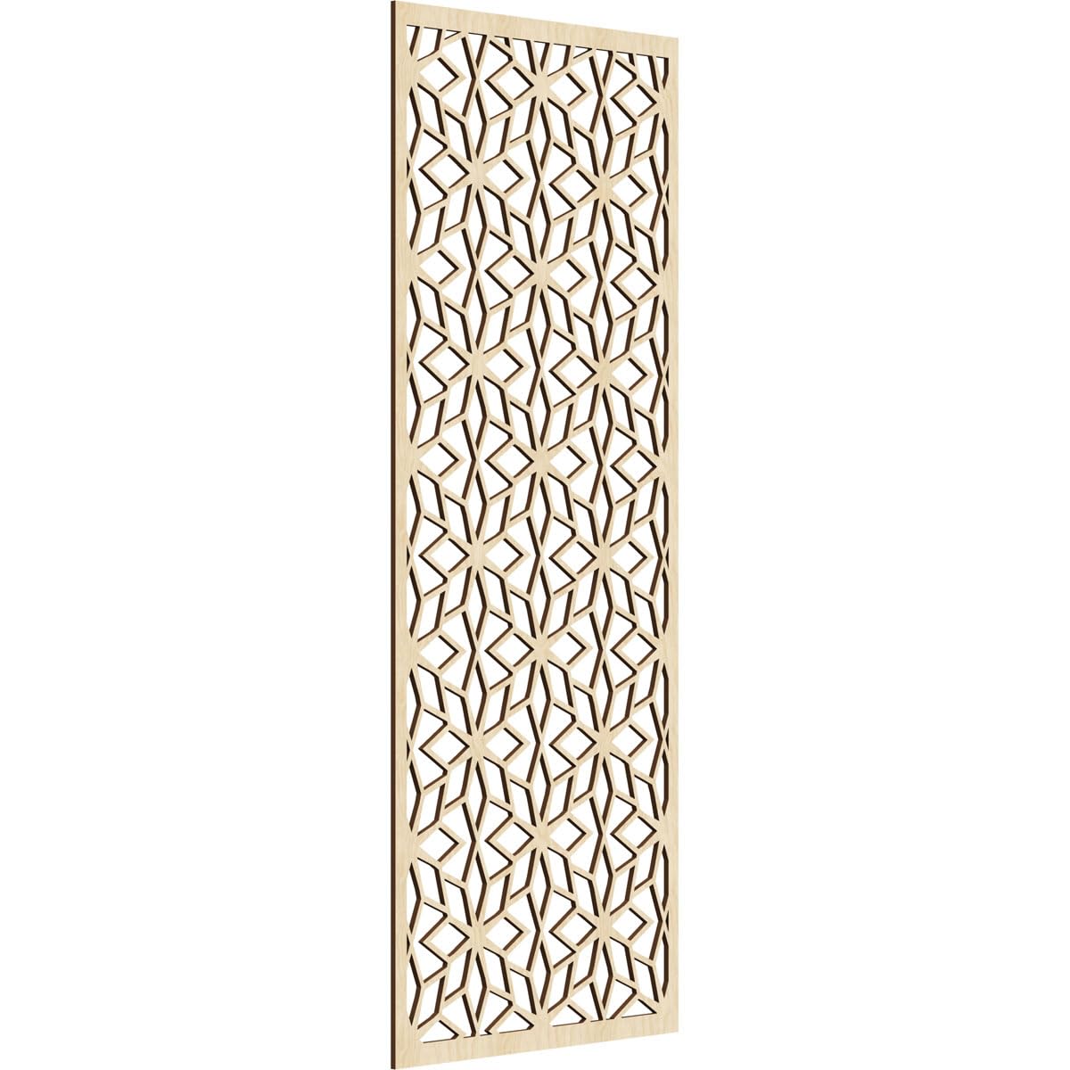 Lake Decorative Pierced Fretwork Wood Wall Panels, 31 3/8"W x 79 3/8"H x 3/8"T, Birch