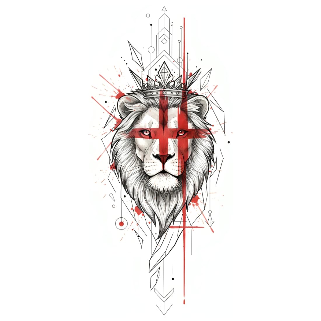 Lion King Temporary Tattoo Sticker Perfect For Festivals & Parties Male And Female With Water Proof-image-18