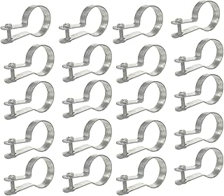 2-3/8" Tension Band for Chain Link Fence,Heavy Duty Chain Link Brace Band Use for attaching Chain Link Fence Rails, gate Posts, Corner Posts, end Posts (2-3/8")