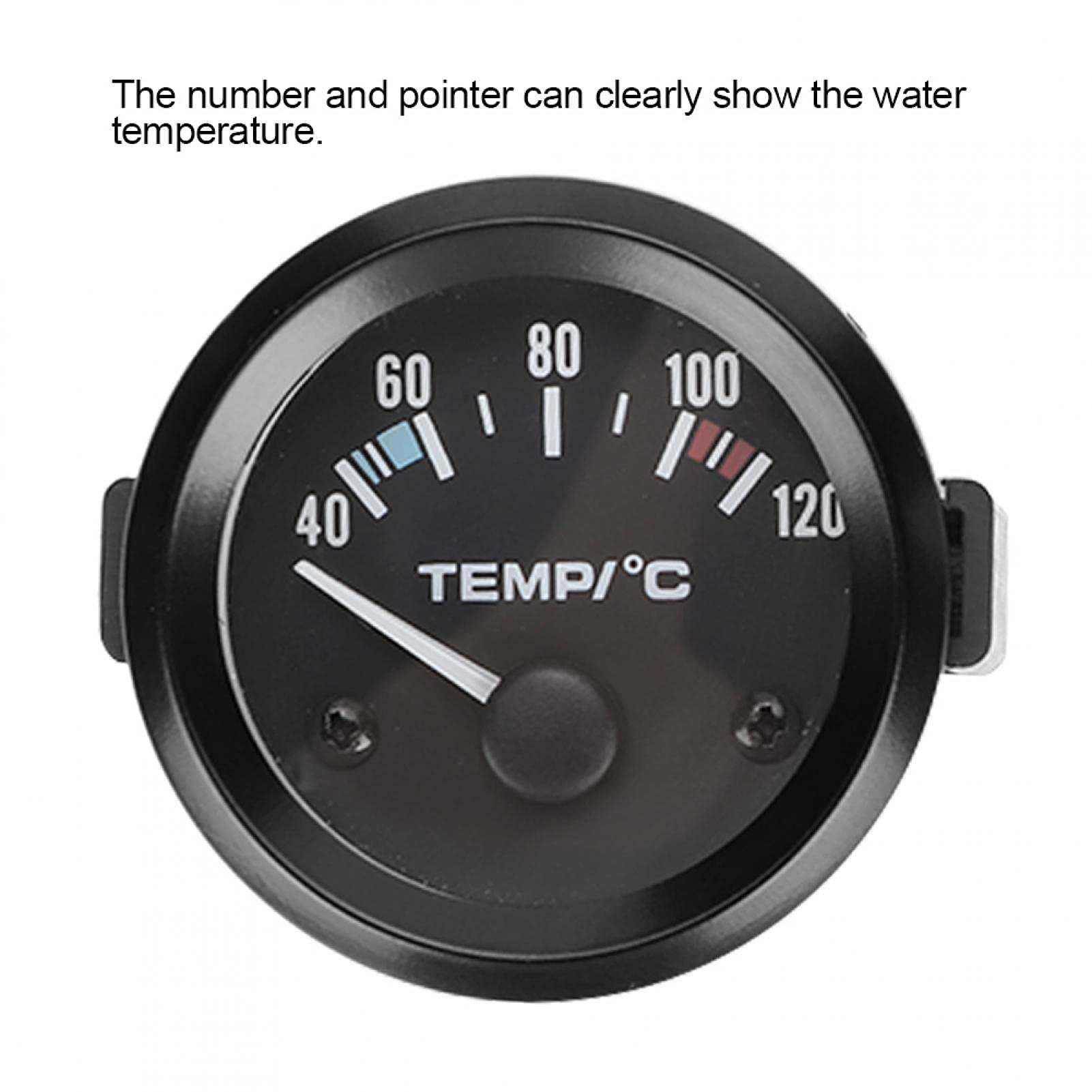 EBTOOLS pour manometre temperature eau 106 pour temperature gauge for car Jauge de température de l'eau, outil universel d'instrument de jauge de température de l'eau numérique LED de camion de voitu