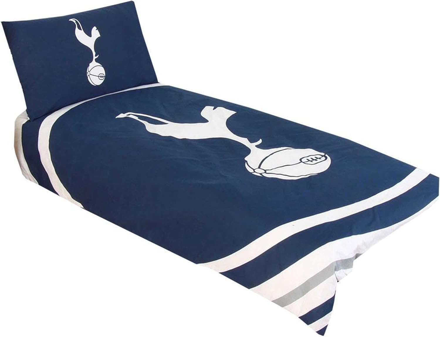 Tottenham Hotspur FC Pulse Wende Bettdeckenbezug und Kissenbezug für Einzelbett Set