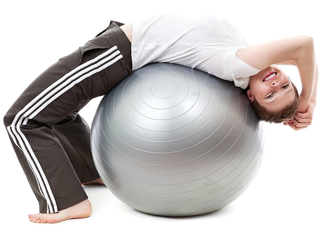 Anti-Burst Rubber Gym Ball with Free Foot Pump | Swiss Ball for Exercise, Yoga & Workout | Stability & Balance Ball | Available in 55cm, 65cm, 75cm, 85cm, 95cm-image-46