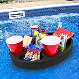 Polar Whale Floating Mini Bar Drink Holder Refreshment Table Tray for Pool Beach Party Float Lounge...