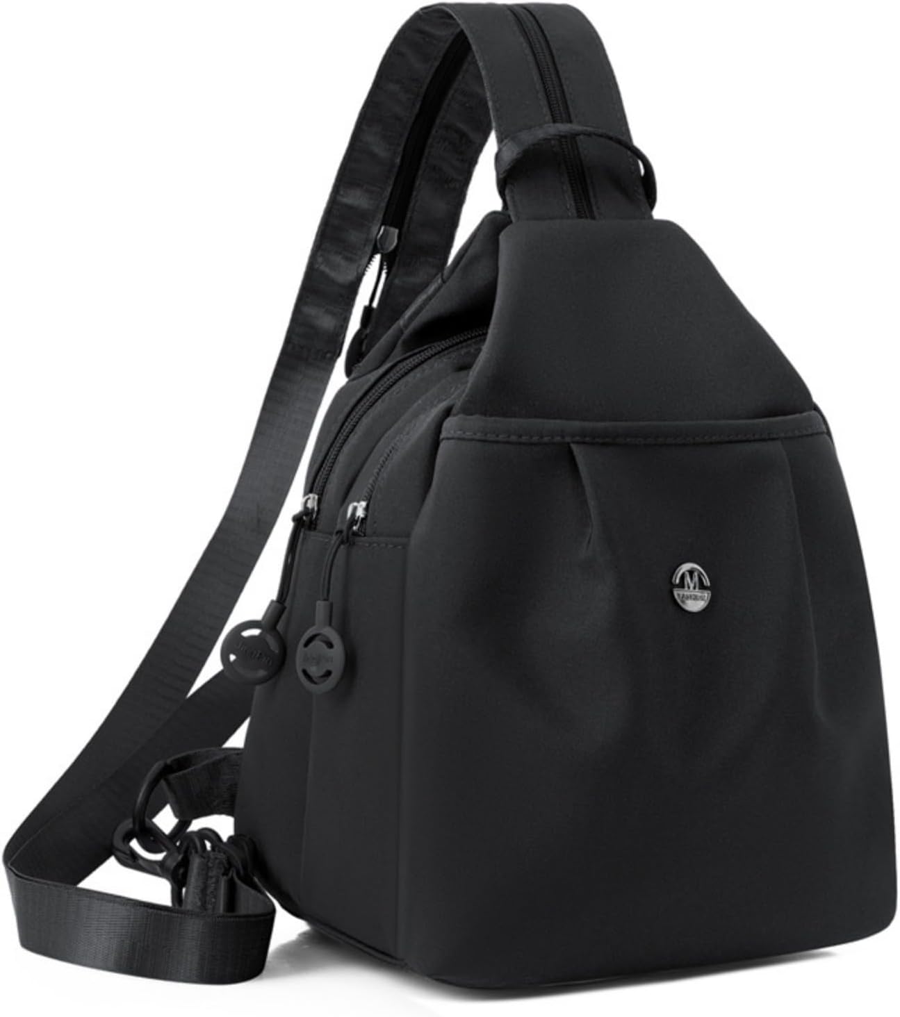 Convertible Commuter Bag Waterproof 2-Way Women Men, Versatile Anti-Theft Backpack/Sling/Crossbody/Shoulder Bag