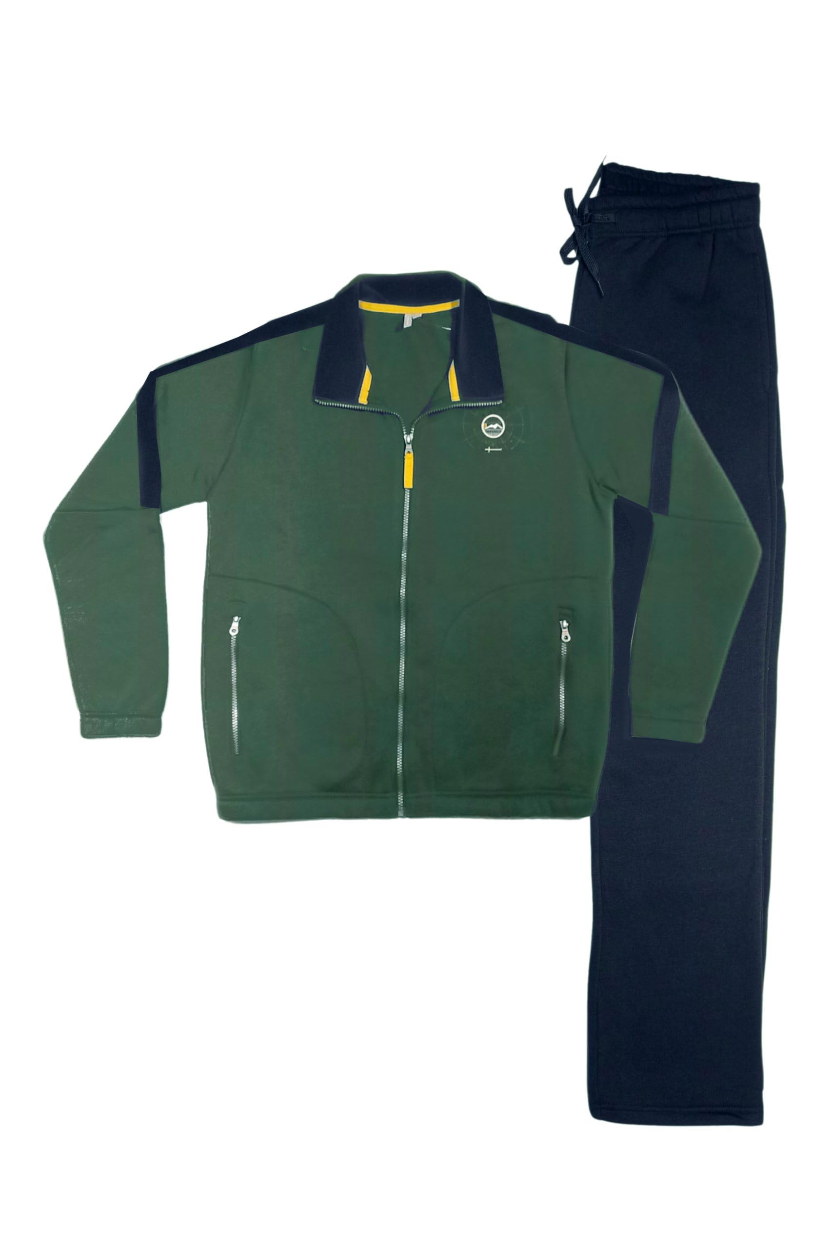 Leo Corsetteria Tuta uomo invernale felpata calda classica con zip cerniera tasche e pantaloni lunghi F.lli_Campagnolo 8Q77147FBA