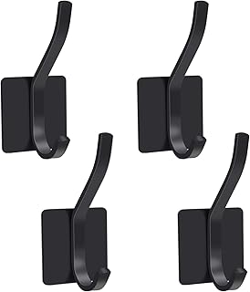 MaoXinTek Ganci Adesivi Gancio Portasciugamani in Acciaio Inox SUS304 per Cucina e Bagno 4 Pezzi