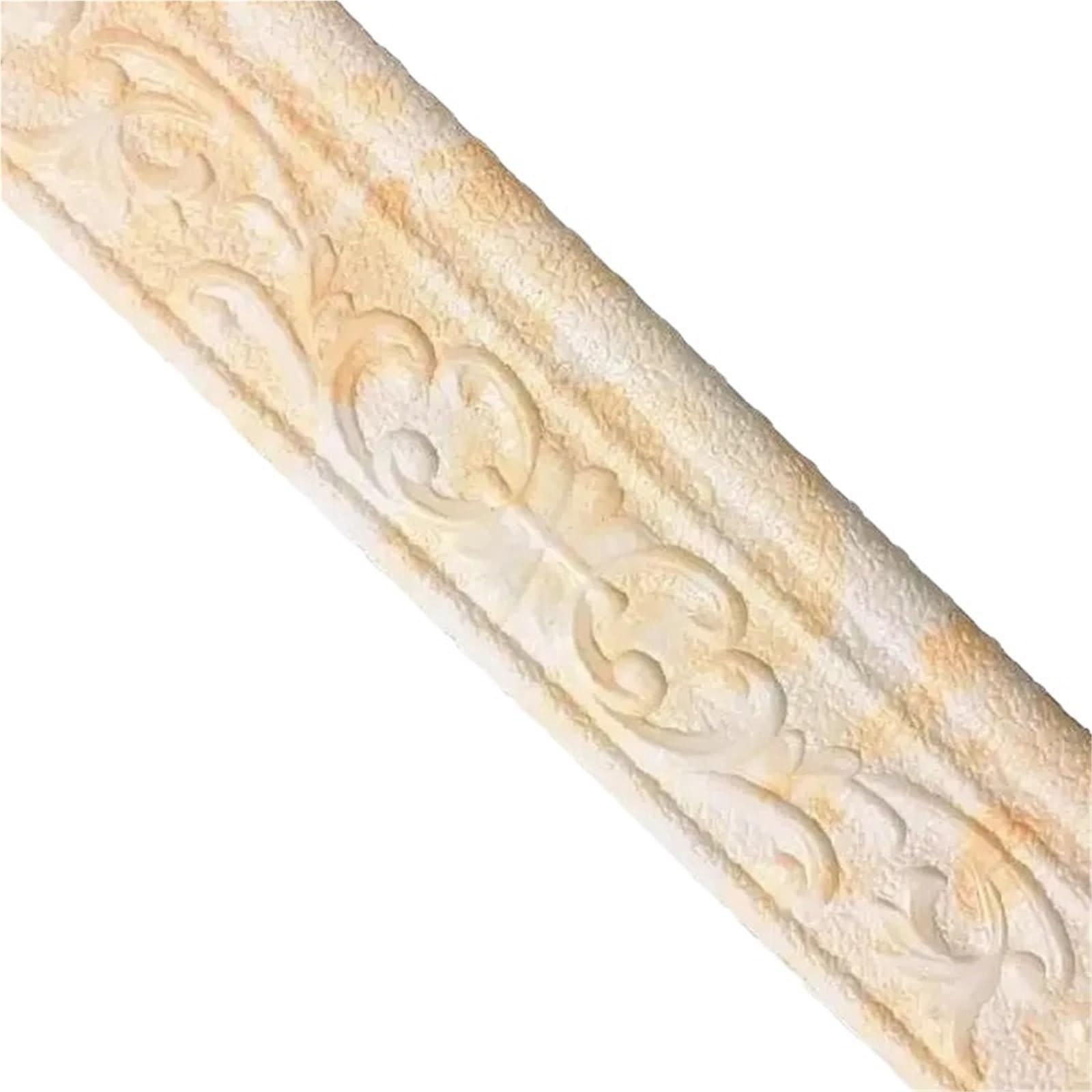 Xctdsvah Beigewhite Wallpaper Border Self Adhesive Strip Waterproof Trim Line Wallpaper Skirting Home Decor Tv Background Sticker(Beigewhite)