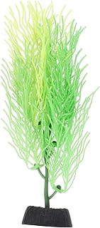 STOBOK 1Pc Artificial Aquarium Plants, Artificial Hornwort Plant Coral Decor Fish Tank Plants Coral Reef Decor Seaweed Decor for Aquarium Decorations Ornaments, Green