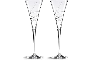 Lenox Adorn Crystal Toasting Flutes for Bride and Groom