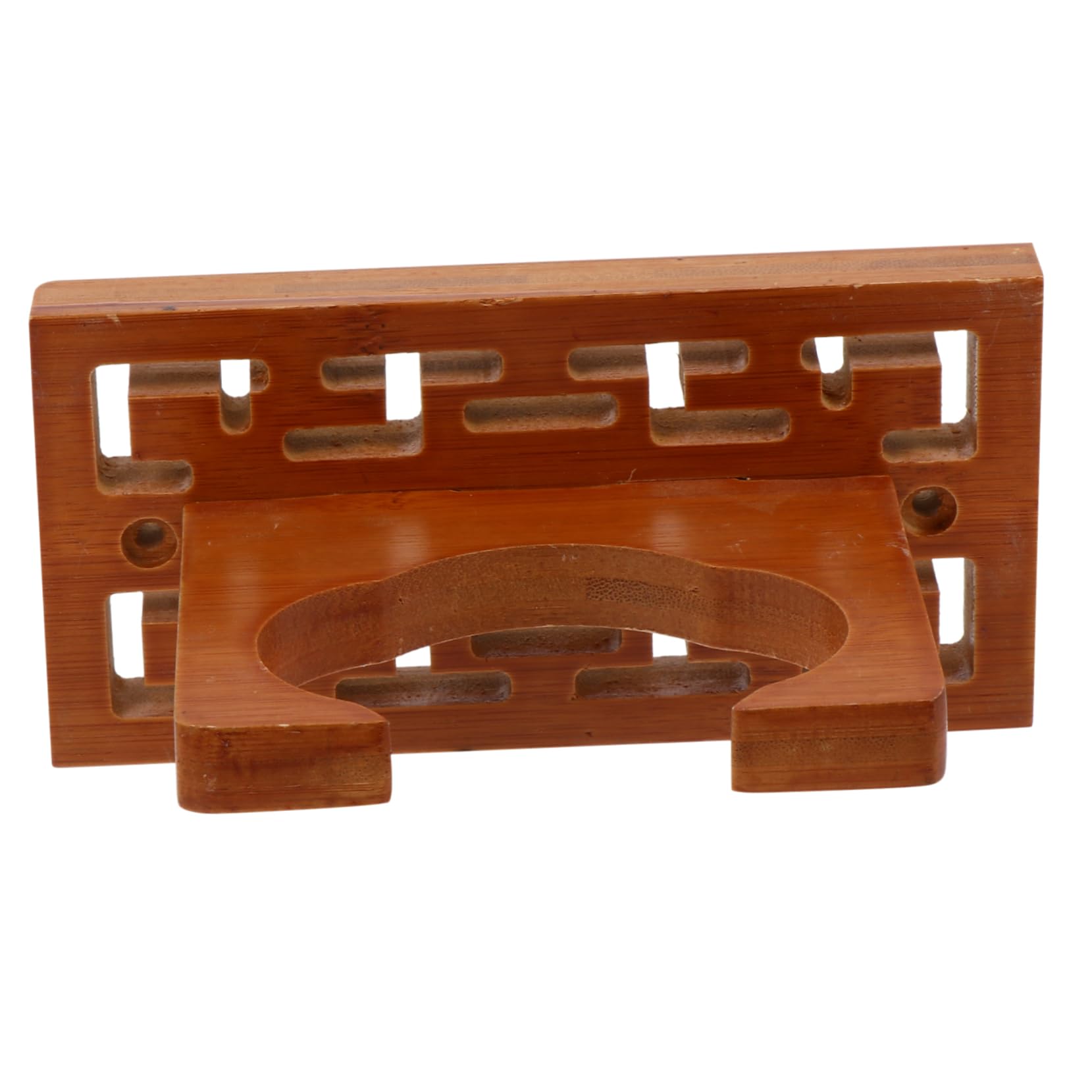 BESPORTBLE 1Pc Wall Mounted Wooden Cucurbit Flute Storage Rack Compact Design for Space Saving Instrument Display Durable and Easy to Install Flute Holder for Organizing Cucurbit