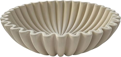 Miniatura 5 de OAKOA Cuenco decorativo grande, cuencos decorativos blancos para decoración del hogar, cuenco orgánico moderno para decoración del hogar, decoración