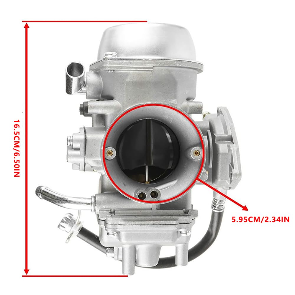 Baceyong 1 kit de carburador, 2C6-14901-00-00 compatible con Ya-m-aha Grizzly 600 660 YFM600 1998-2008