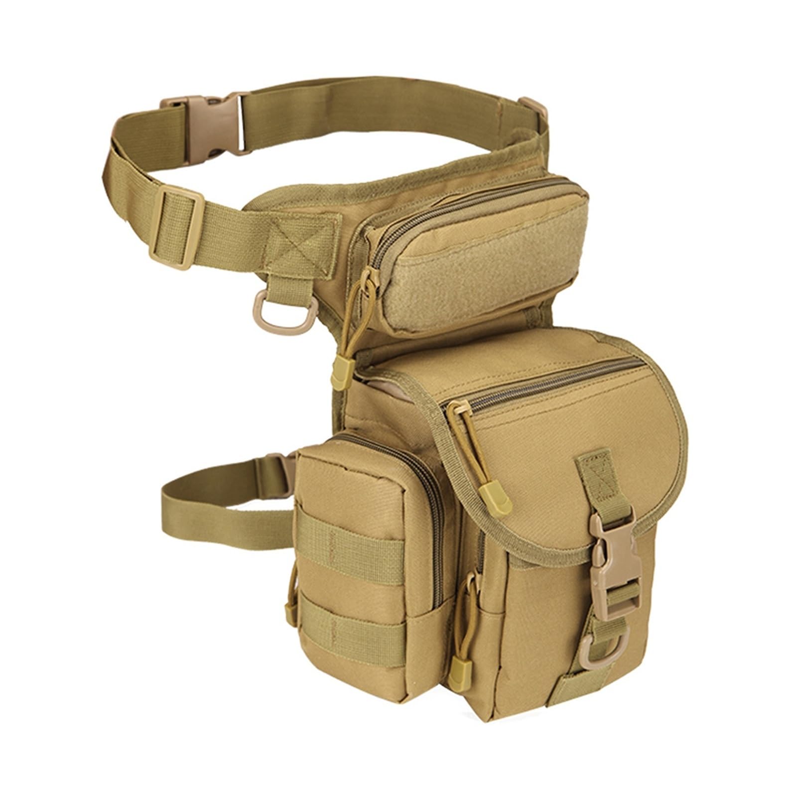 Generico Riñonera con correa para pierna – Bolsa de nailon de 15 cm para moto y deporte (rosa)
