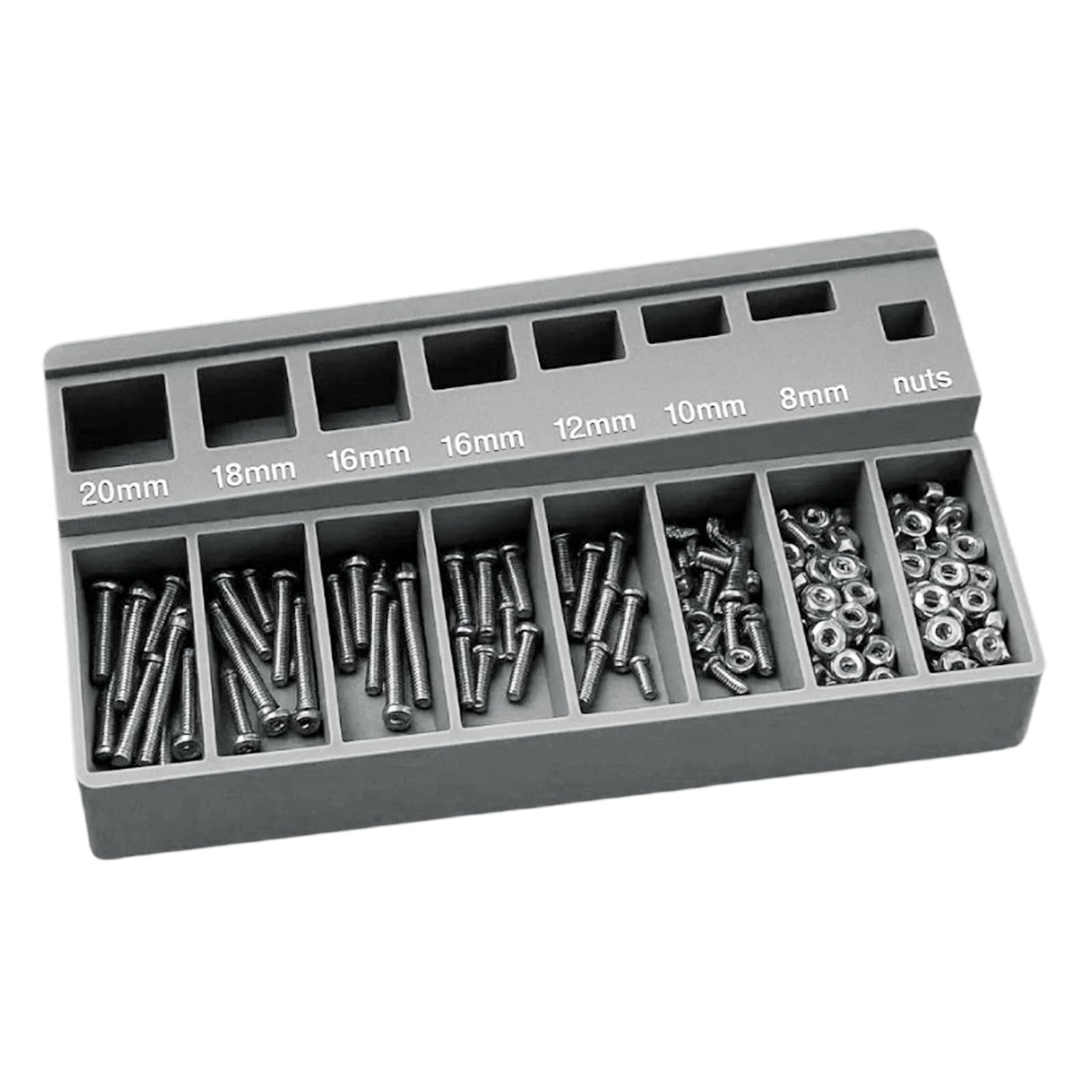 FROMCEO Automotive Screw Organizers Fit Various Cars and SUVs Feature ABS Construction Bolt Screw Sorter Tray Organizers Storage Box
