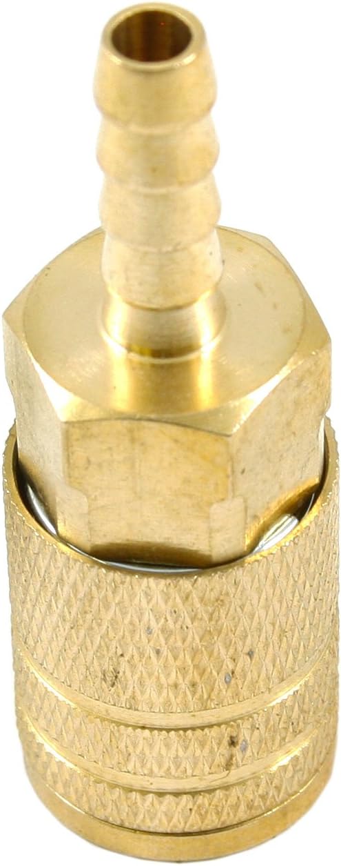 Forney 75480 Air Fitting Coupler, Industrial Milton Style, 1/4-Inch-by-1/4-Inch Hose Barb
