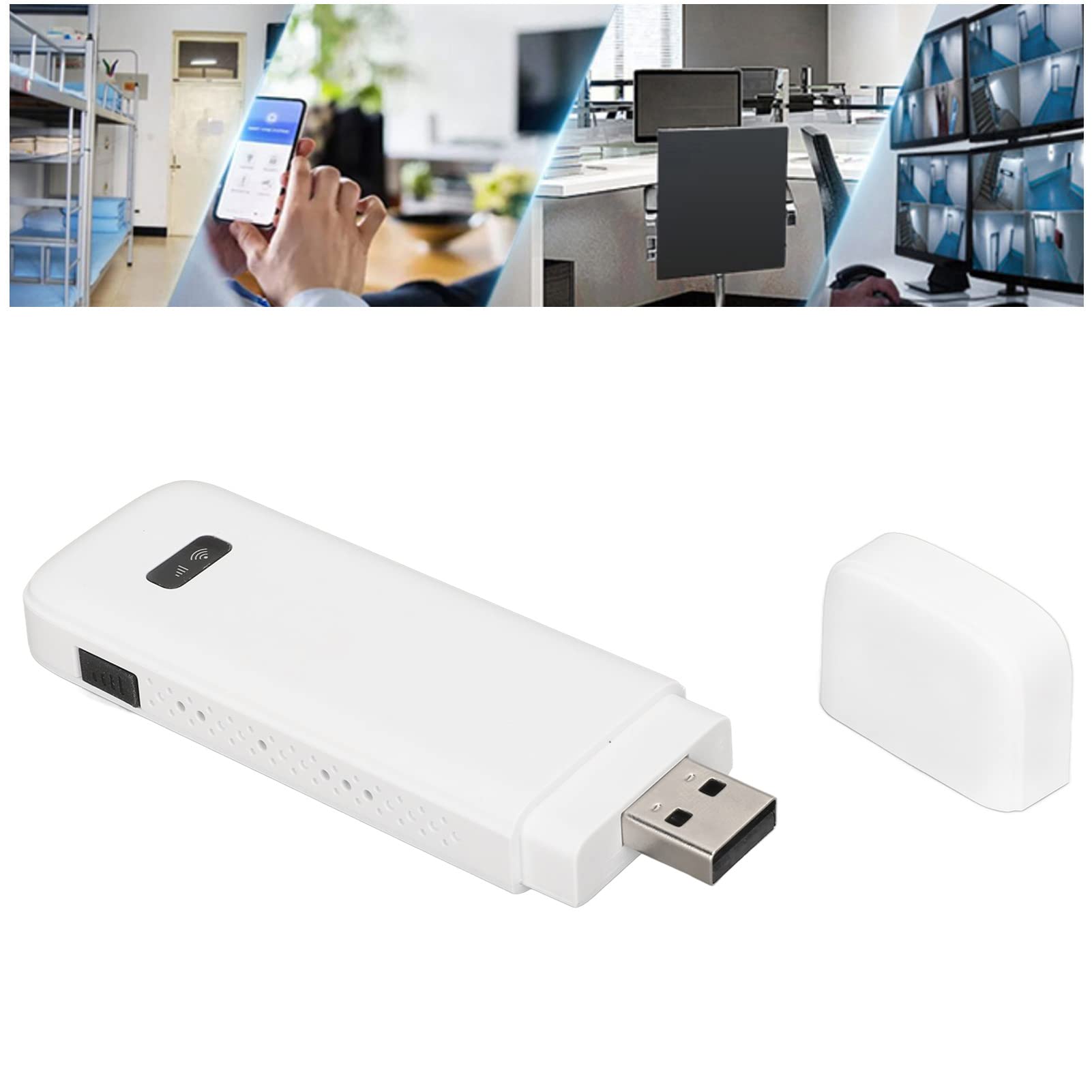 Modem Routeur 4G LTE débloqué, Routeur 4G LTE avec Emplacement pour Carte SIM, Routeur WiFi 4G Haute Vitesse jusqu'à 150 Mbps, jusqu'à 8 Appareils de Connexion WiFi, Mini Point