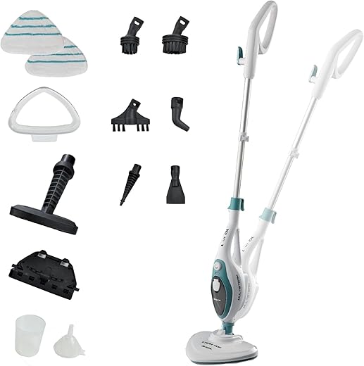 Ariete 4164 Steam Mop 10in1, Scopa Lavapavimenti a Vapore, 1500 W, Capacità...