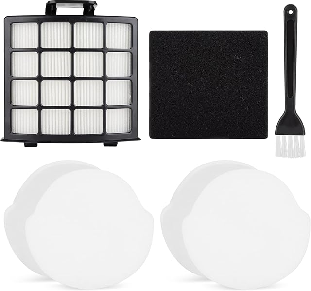 6Pcs Filter Set For Shark NZ850UK / NZ850UKT/ AZ912UK/ AZ912UKT Upright Vacuum Cleaner, Replcement Sponge Filter & HEPA Filter Accessories