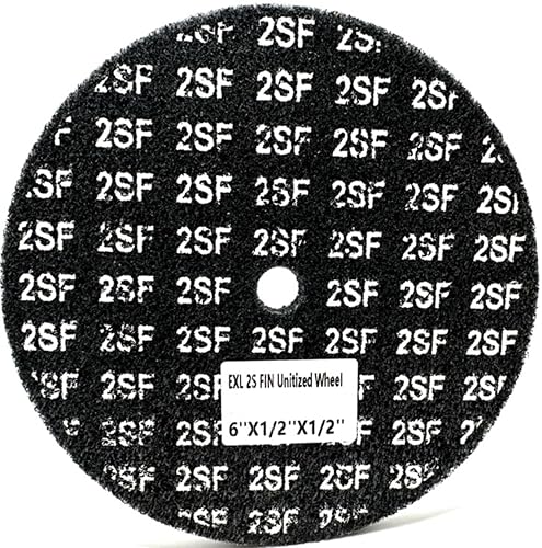 Image of EXL Unitized Wheel, Silicon Carbide, 6 inch Diameter x 1 /2 inch Wide x 1 /2 inch Arbor, 2S Fine | 13719 | (Pack of 1)