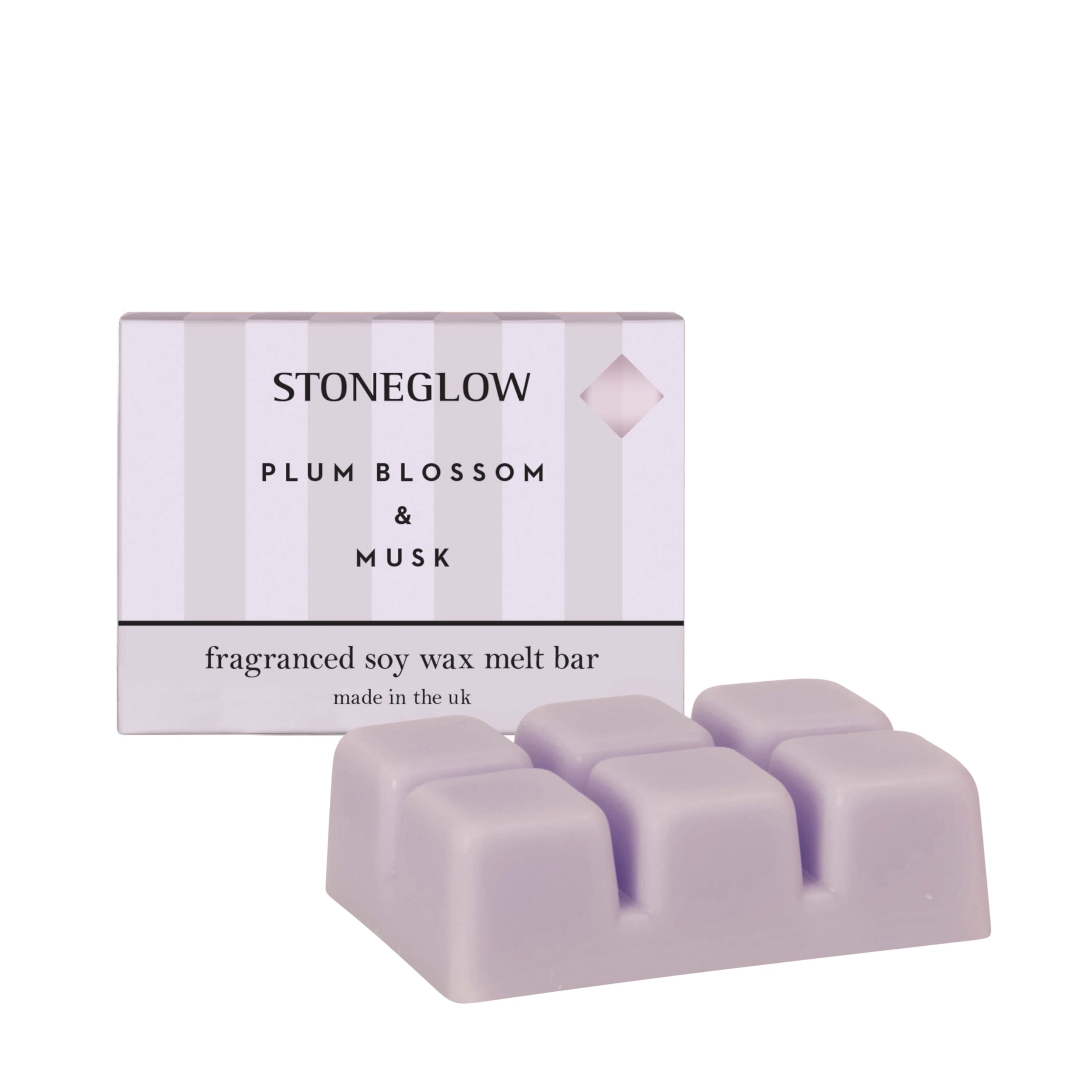 Stoneglow Modern Classics Collection - Plum Blossom & Musk Soy Wax Melt Bar (Lilac)