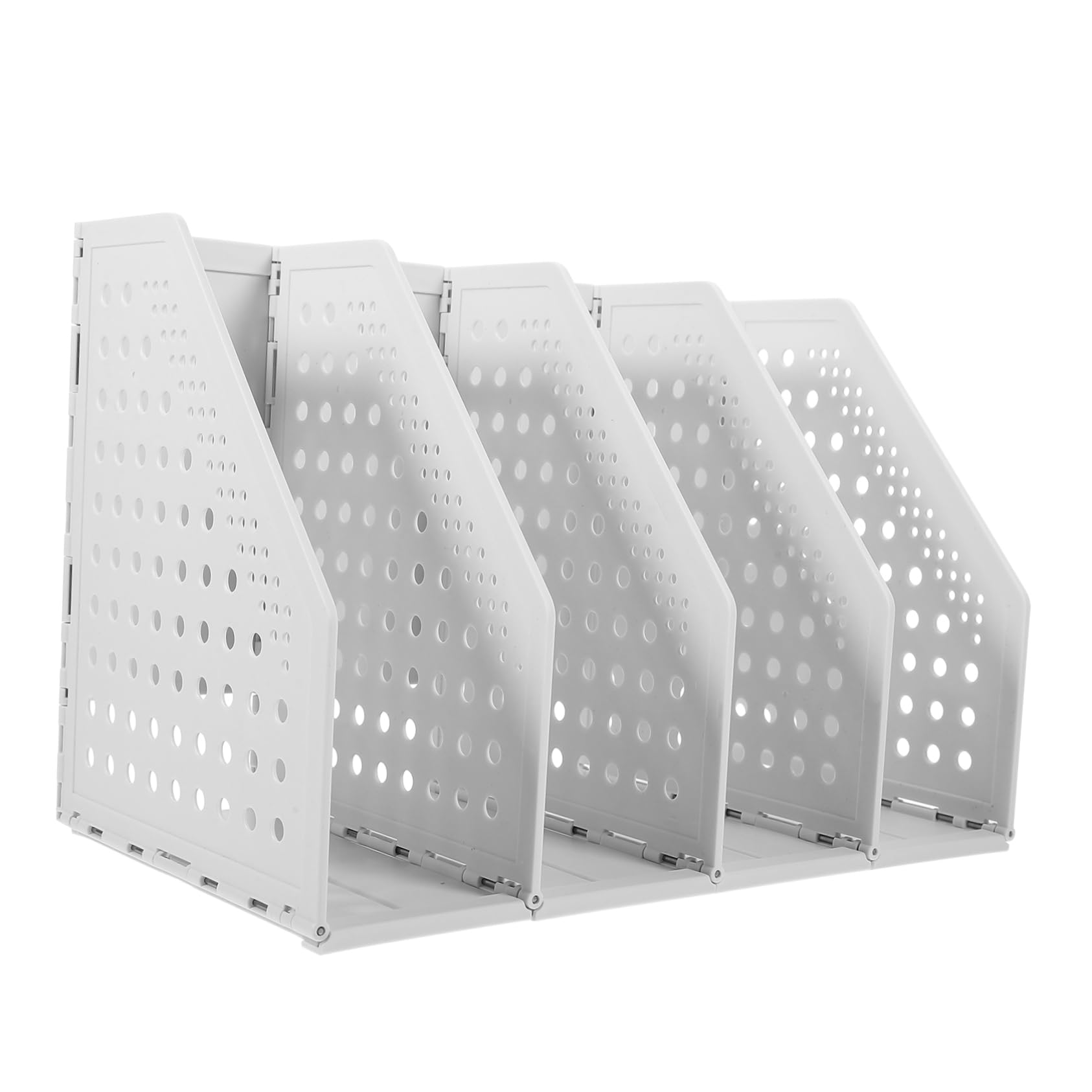 Simple File Storage Rack Office Accessory Wall Mount Document Box for Magazines and Books-image-4