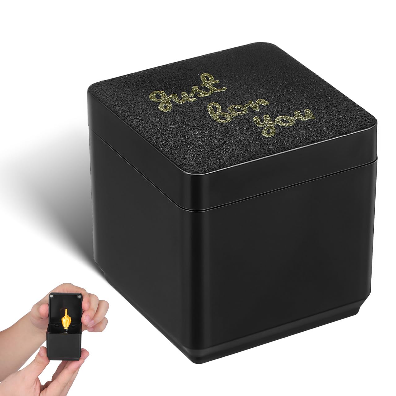 NIYANGLE Middle Finger Surprise Gift Box Spoof Hand Prank Present for Adults Funny Finger in a Box Novelty Toy for Birthday Parties Festivals Office Desk Decor 2.17 X 1.97 X 1.97 in
