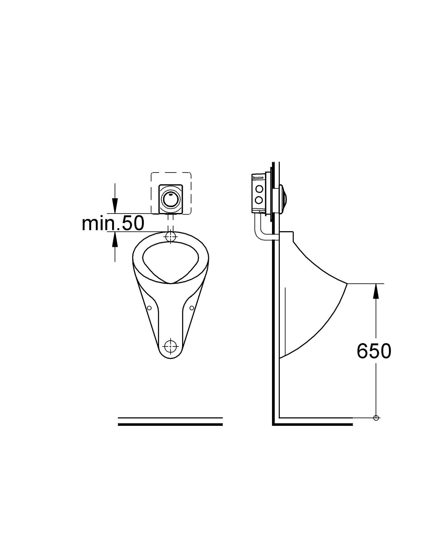 GROHE Betätigungsplatte Surf 116 x 144 mm, chrom 38808000