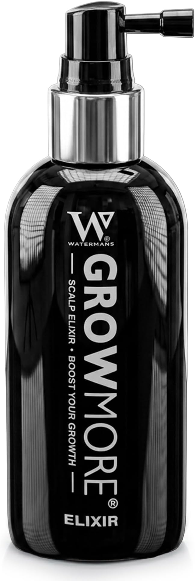 Watermans Grow More Elixir: Hair Growth Serum, Leave-In Scalp Treatment for Hair Loss & Thickening Hair. Boost Growth for Both Women & Men