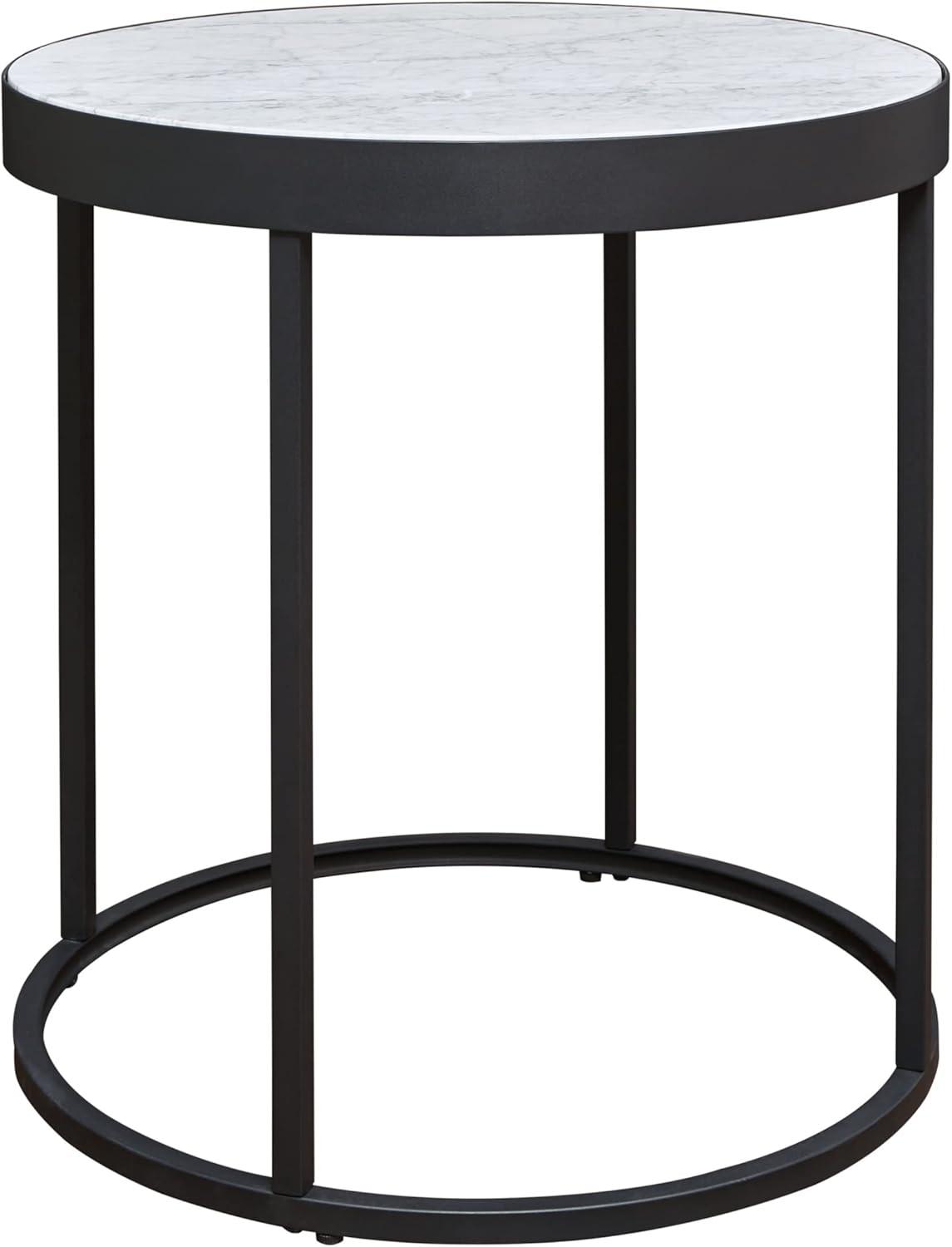 Signature Design by Ashley Windron Round Marble End Table
