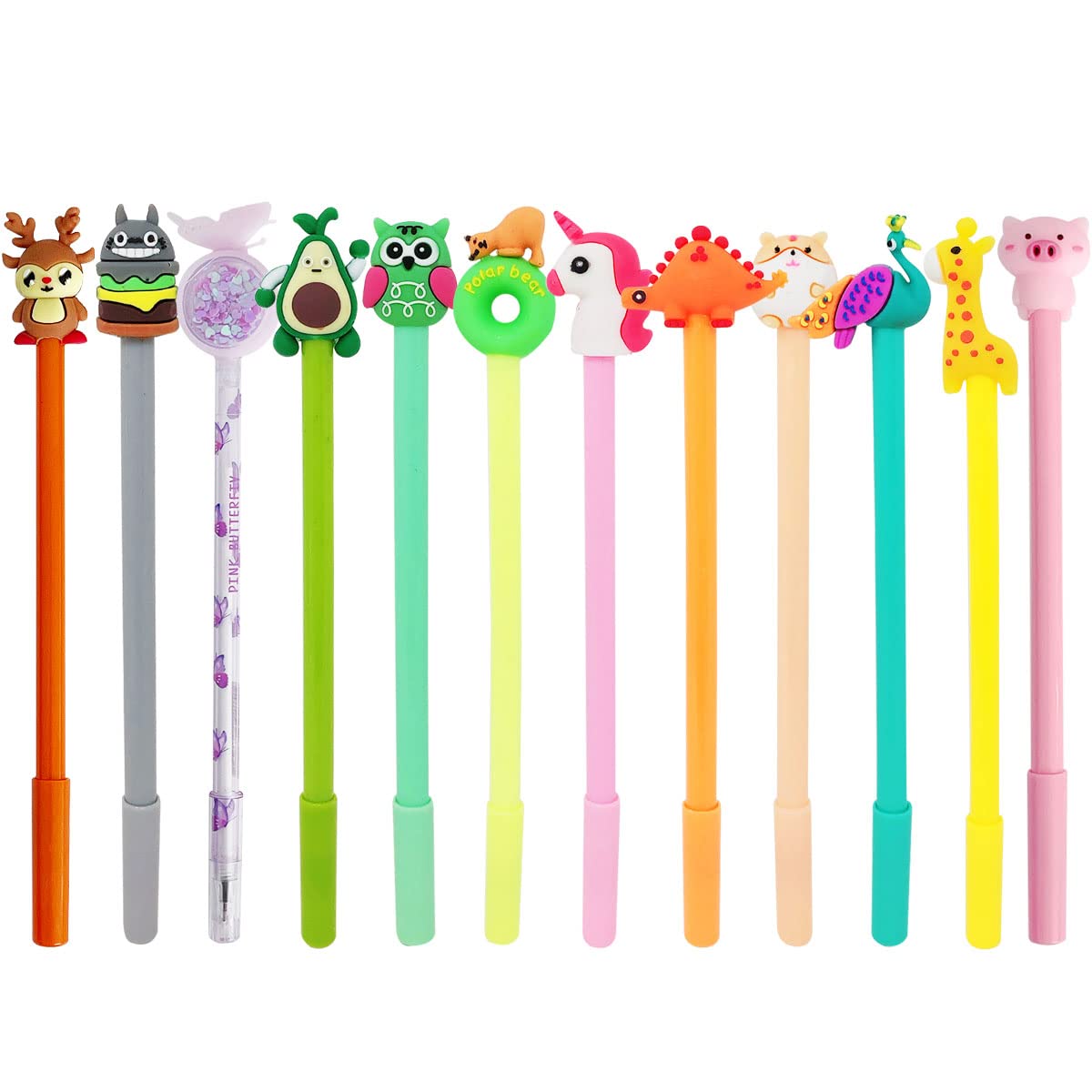 allydrewGel Pens School Office Supplies (12 pack), Cute Critters