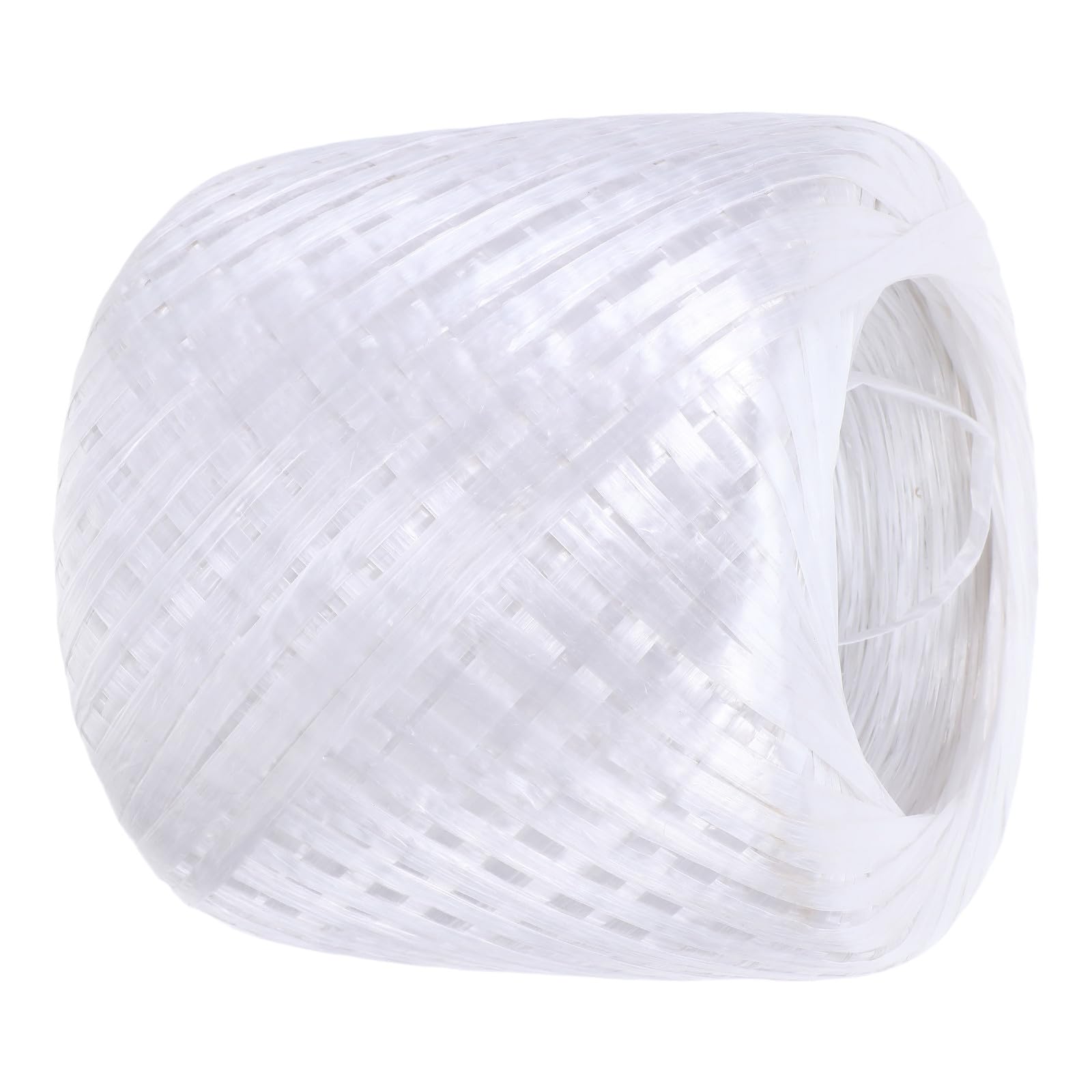 Alasum Corda di Plastica Filo Intrecciato Bianco per Imballaggio Resistente e Facile da Legare e Confezionamento Sicuro e Pratico per Uso Industriale