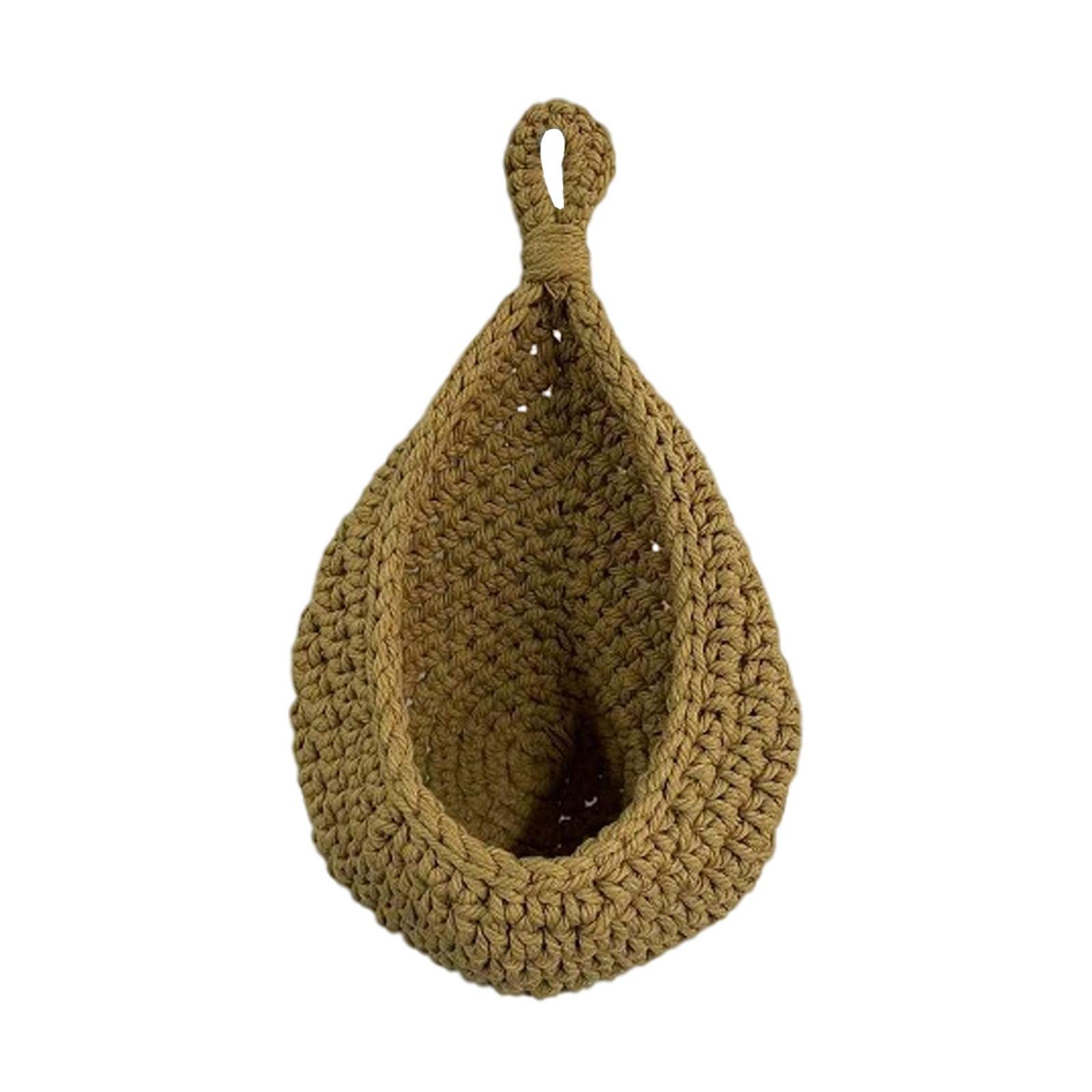 Merishopp Handwoven Vegetable Fruit Baskets Hanging Basket Home Decoration Middle-image-43