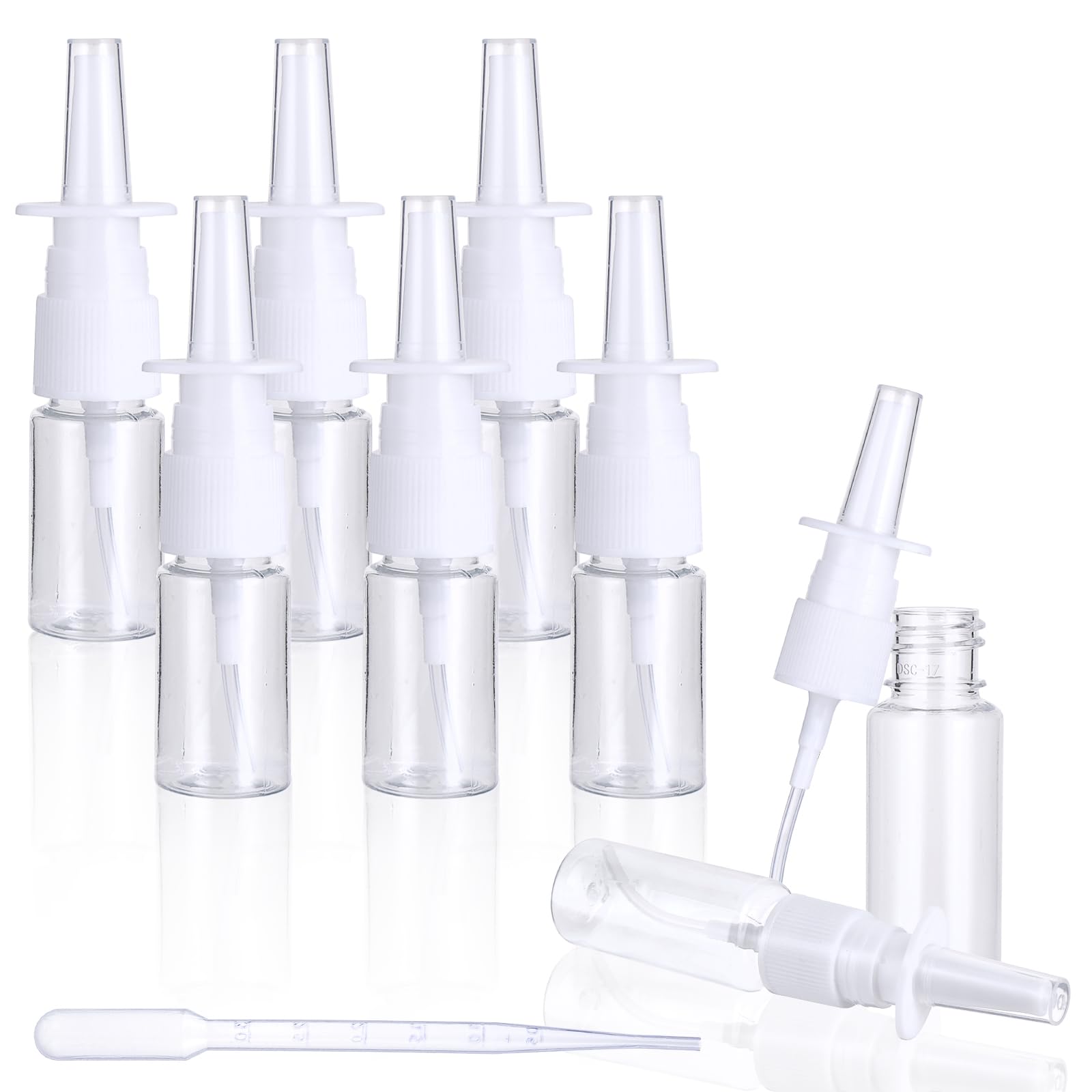 6 Flaconi Spray Nasale 10 Ml - Nebulizzatore Ricaricabile Per Liquidi - Foto 12