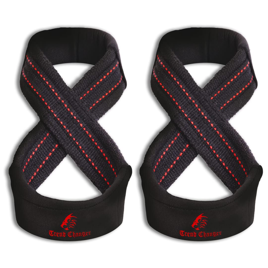 Buy Trend Changer Figure 8 Lifting Strap Padded Deadlift Straps Heavy