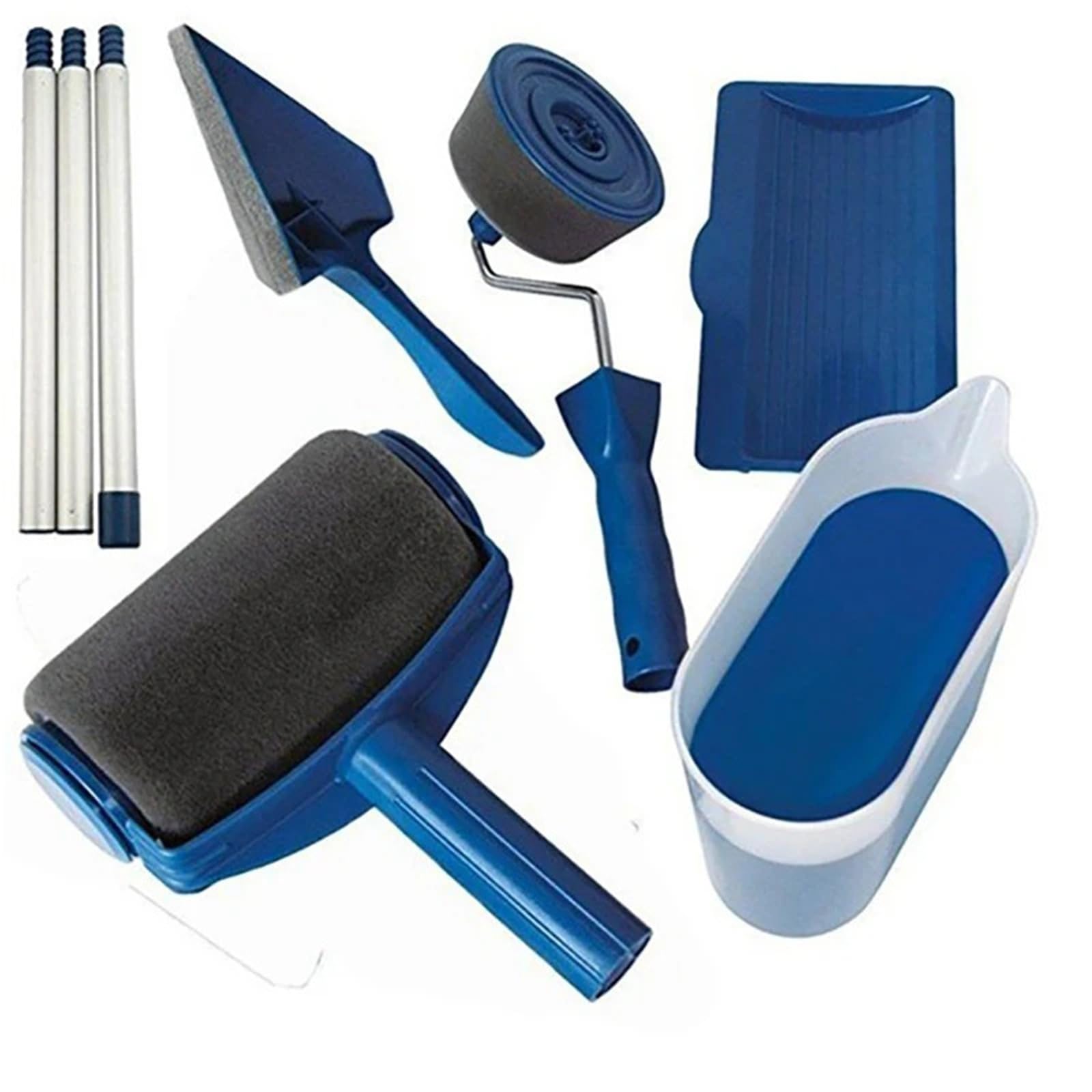 Farbroller Multifunktions-DIY-Lackierroller, Pinselgriff-Set, Werkzeug, Haushalt, Profi-Eckset(6-piece set)