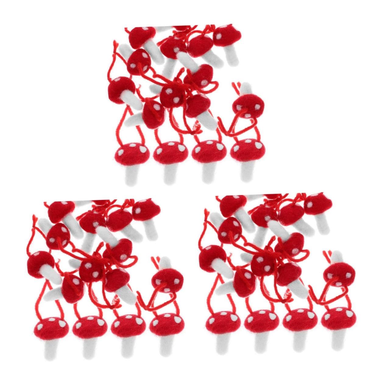 ABOOFAN 36 Pz Ciondolo albero di Natale ornamenti di peluche natalizi ornamento da appendere in feltro decorazioni natalizie etichette natalizie arredamento abbellimento natalizio